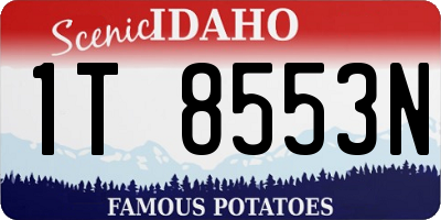 ID license plate 1T8553N