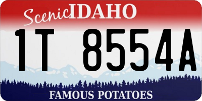 ID license plate 1T8554A