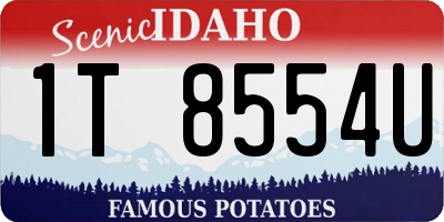 ID license plate 1T8554U