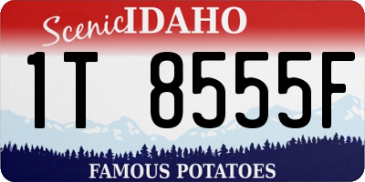 ID license plate 1T8555F