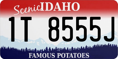 ID license plate 1T8555J