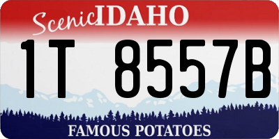 ID license plate 1T8557B