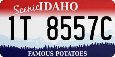 ID license plate 1T8557C