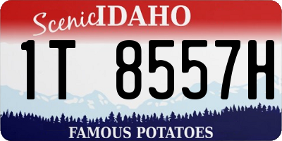 ID license plate 1T8557H