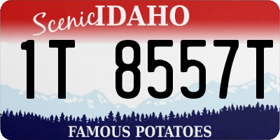 ID license plate 1T8557T