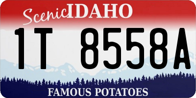 ID license plate 1T8558A