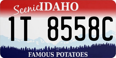 ID license plate 1T8558C