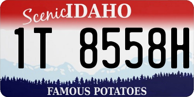 ID license plate 1T8558H