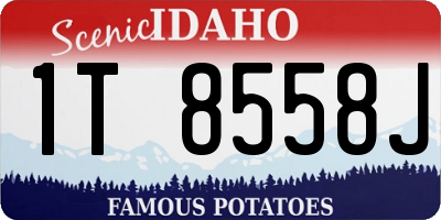 ID license plate 1T8558J