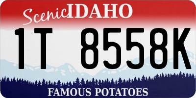 ID license plate 1T8558K