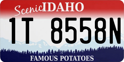 ID license plate 1T8558N