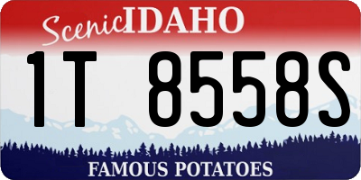ID license plate 1T8558S
