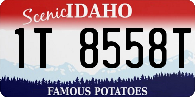 ID license plate 1T8558T