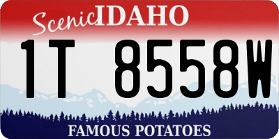 ID license plate 1T8558W