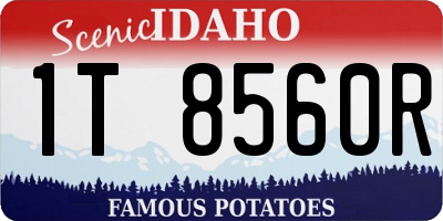 ID license plate 1T8560R