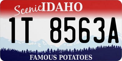 ID license plate 1T8563A