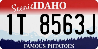 ID license plate 1T8563J