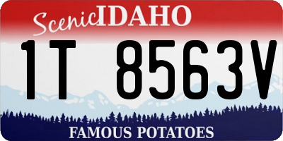 ID license plate 1T8563V