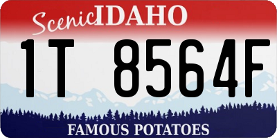 ID license plate 1T8564F