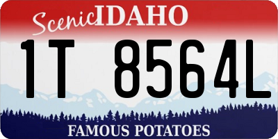 ID license plate 1T8564L