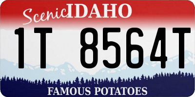 ID license plate 1T8564T