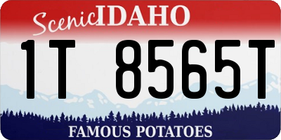 ID license plate 1T8565T