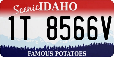 ID license plate 1T8566V