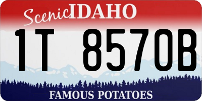 ID license plate 1T8570B