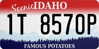 ID license plate 1T8570P