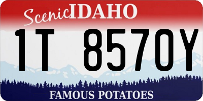 ID license plate 1T8570Y