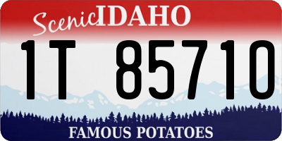 ID license plate 1T8571O