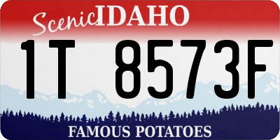 ID license plate 1T8573F