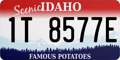 ID license plate 1T8577E