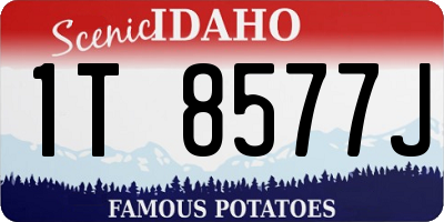 ID license plate 1T8577J
