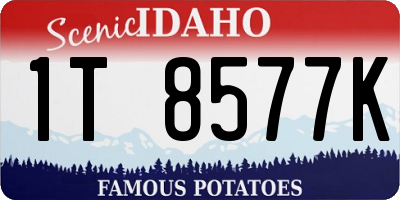 ID license plate 1T8577K