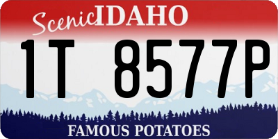 ID license plate 1T8577P