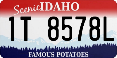 ID license plate 1T8578L