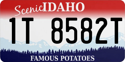 ID license plate 1T8582T