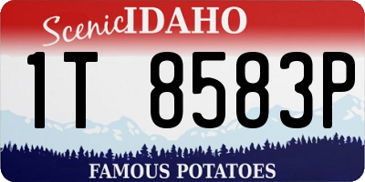ID license plate 1T8583P