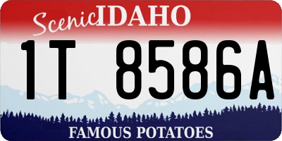 ID license plate 1T8586A