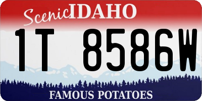 ID license plate 1T8586W