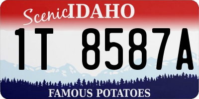 ID license plate 1T8587A