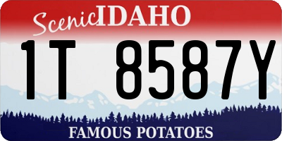 ID license plate 1T8587Y