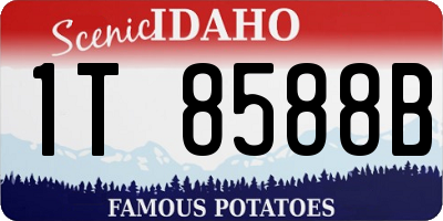 ID license plate 1T8588B