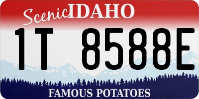 ID license plate 1T8588E