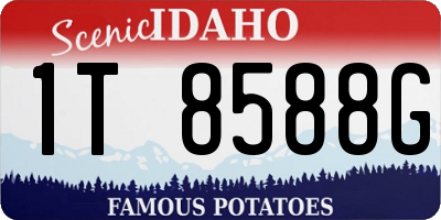 ID license plate 1T8588G