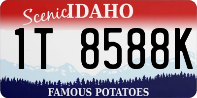 ID license plate 1T8588K