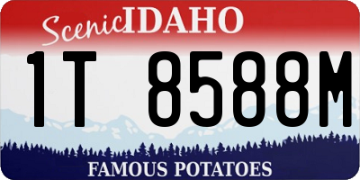 ID license plate 1T8588M