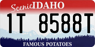 ID license plate 1T8588T