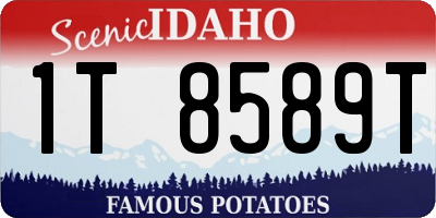 ID license plate 1T8589T